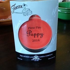 Fiesta Ornament First Fire Poppy